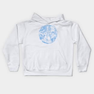 Light Blue Aries Beauty Kids Hoodie